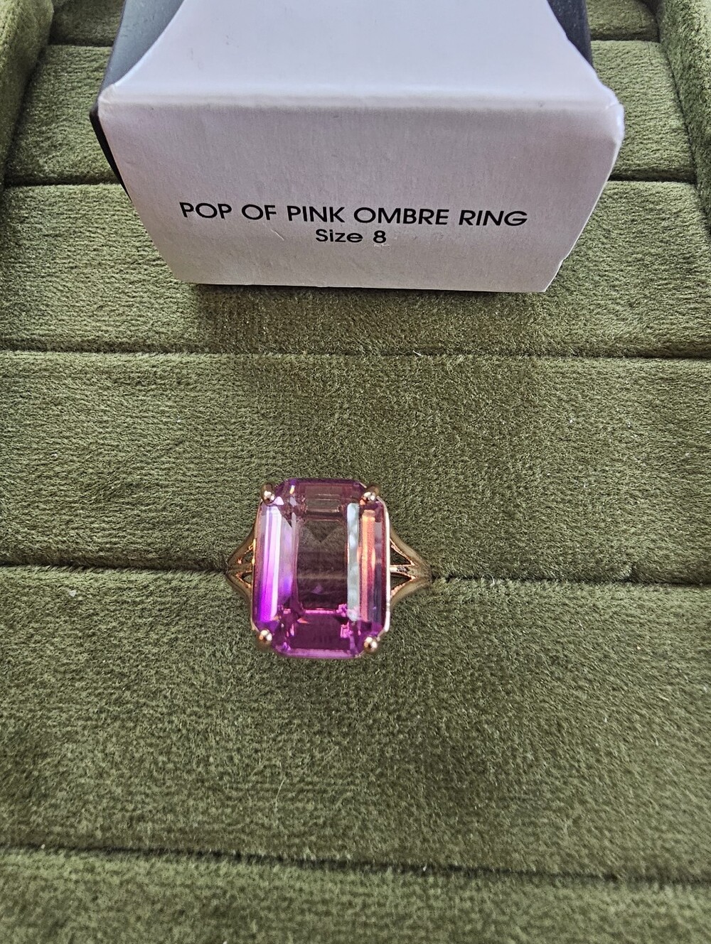 Pink Ombre Avon Ring Size 8